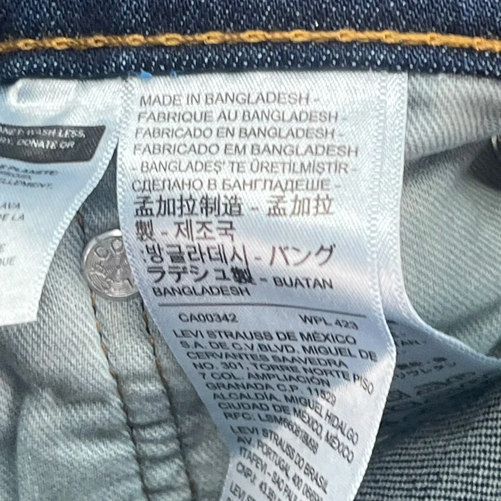 Levi Strauss & Co 510 Mens Jeans Blue Wash Slim Fit W29 L32‎